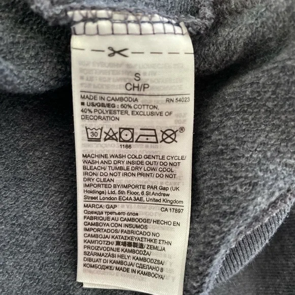 Women’s Cool-Gray Gap Hoodie - Picture 4 of 6